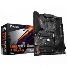 Плата материнская GIGABYTE B550 AORUS ELITE V2 1.0 (AM4/AMD B550) Плата материнская GIGABYTE B550 AORUS ELITE V2 1.0 (AM4/AMD B550)