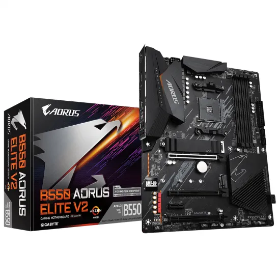Плата материнская GIGABYTE B550 AORUS ELITE V2 1.0 (AM4/AMD B550)