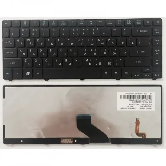 Keyboard Acer Aspire 4540 3810 3410 3820 4250 4251 4252 4253 4332 4333 4336 4339 4410 4551 4745 4553 4560 4736 4752 4733 4810 5935 5940 5942 ENG/RU Blac