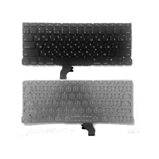 Keyboard Apple Macbook Pro 13" A1502 w/o frame "ENTER"-small ENG/RU Black