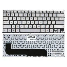 Keyboard Asus ZenBook UX21 w/o frame "ENTER"-small ENG/RU Silver Keyboard Asus ZenBook UX21 w/o frame "ENTER"-small ENG/RU Silver
