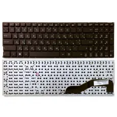 Keyboard Asus X542 X542U X542UN w/o frame "ENTER"-small ENG/RU Black Keyboard Asus X542 X542U X542UN w/o frame "ENTER"-small ENG/RU Black
