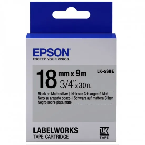 Картридж с лентой Epson LK5SBE Matte Black Оригинальные