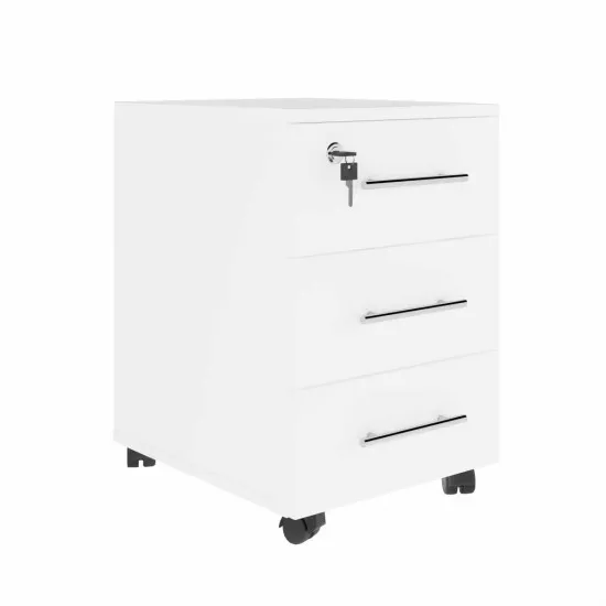 Dulap birou pe roți DP RollBox, White