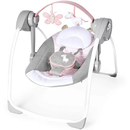 Кресло-качалка Bright Starts Ingenuity Comfort 2 Go Flora the Unicorn