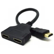 Видеоадаптер Cablexpert HDMI (M)/2x HDMI (F), Black (DSP-2PH4-04)