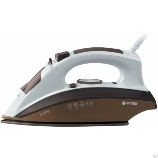 Утюг Vitek VT-1209 White/Brown (2200 Вт)
