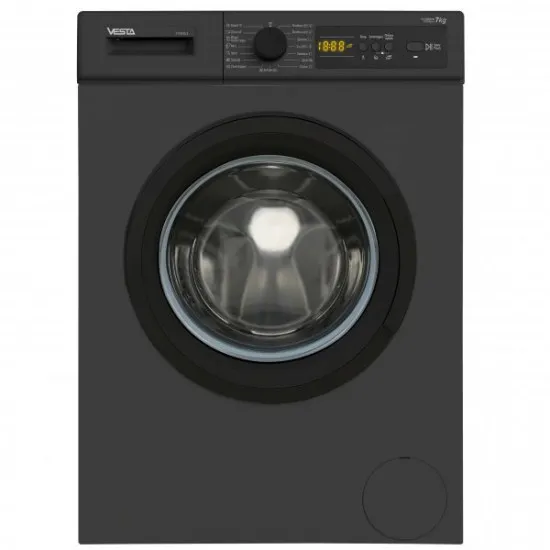 Maşină de spalat Vesta F7101D/S, Silver/Black, 7 Kg