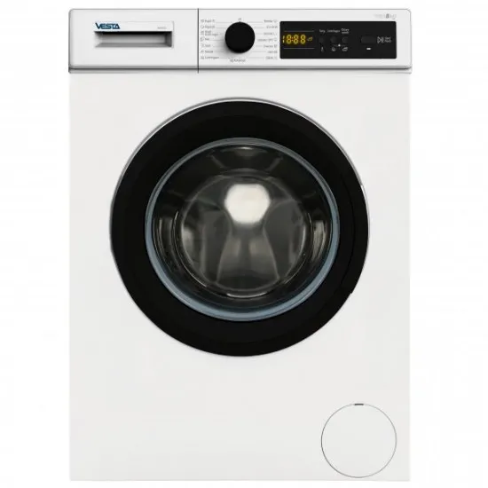 Maşină de spalat Vesta F8101D, White/Black, 8 Kg