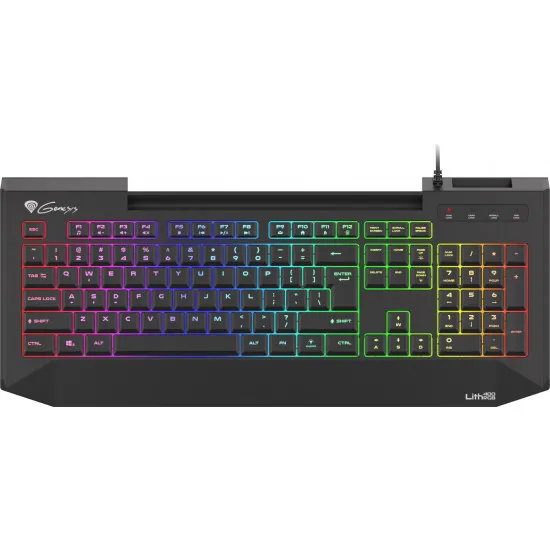 Tastatură cu fir Genesis Lith 400 RGB Black