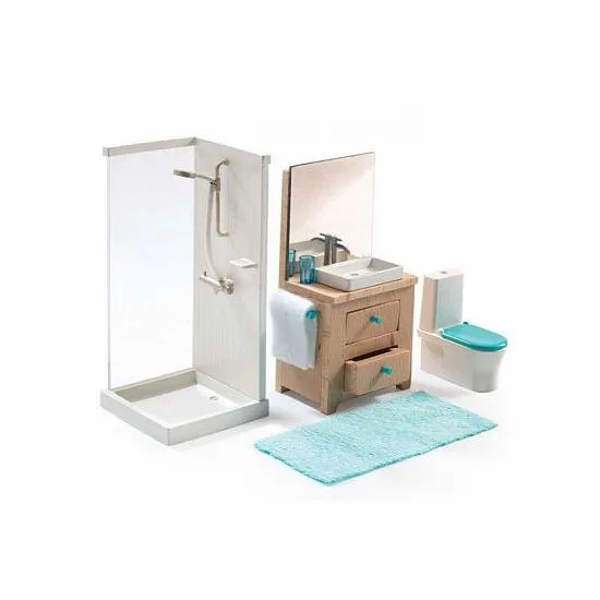 Djeco DJ07824 - MOBILIER PENTRU CASA DE PAPUSI - ВАННАЯ КОМНАТА
