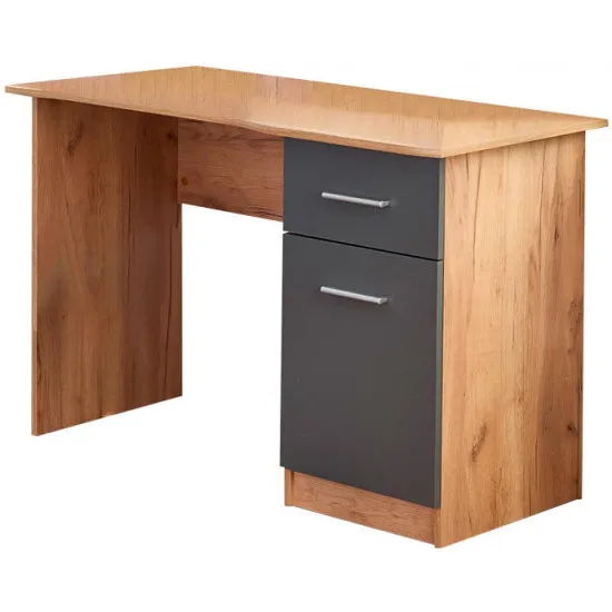 Masă oficiu Halmar ELMO, Oak Wotan / Anthracite