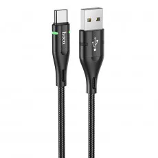 Cablu Hoco U93 Shadow USB 2.0/USB Type-C, Black