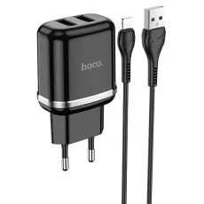 Зарядное устройство Hoco N4 Aspiring 5 Вт, Black (Lightning) Зарядное устройство Hoco N4 Aspiring 5 Вт, Black (Lightning)