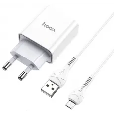 Зарядное устройство Hoco C81A Asombroso 5 Вт, White (Micro USB) Зарядное устройство Hoco C81A Asombroso 5 Вт, White (Micro USB)