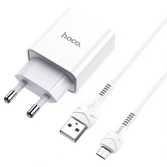 Зарядное устройство Hoco C81A Asombroso 5 Вт, White (Micro USB)