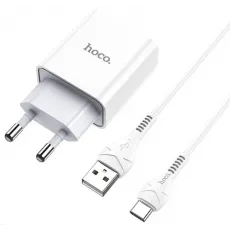 Зарядное устройство Hoco C81A Asombroso 5 Вт, White (USB Type-C) Зарядное устройство Hoco C81A Asombroso 5 Вт, White (USB Type-C)