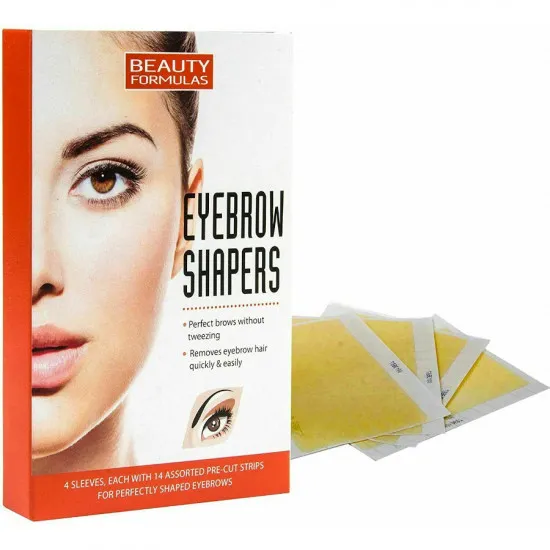 Benzi de ceară pentru sprâncene Beauty Formulas Eyebrow Shapers, 56 buc