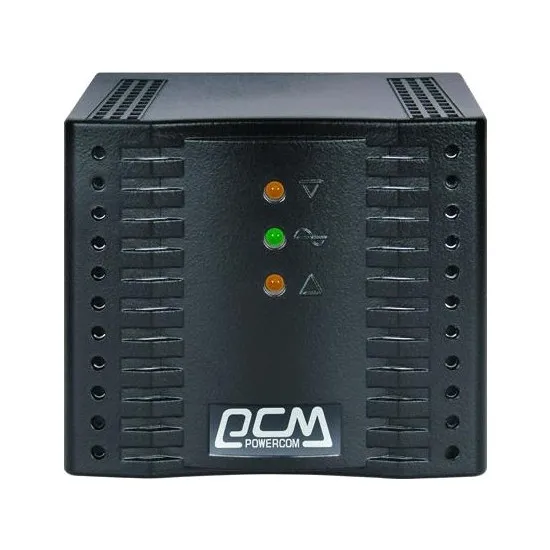 Стабилизатор напряжения PowerCom TCA-2000 Black, 2000 ВА