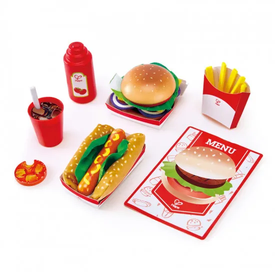 HAPE E3160B - Set de jucării Hape Kid's Fast Food Set