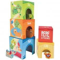 HAPE E0451A - Cuburi din lemn "Friendship Tower"