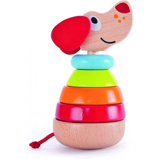 HAPE E0448A - Jucărie din lemn "Pepe Sound Stacker"