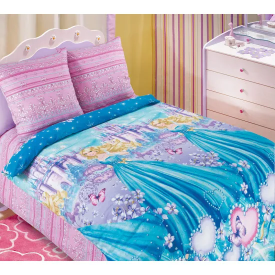 Lenjerie de pat pentru copii Cottony Cenușăreasa Euro