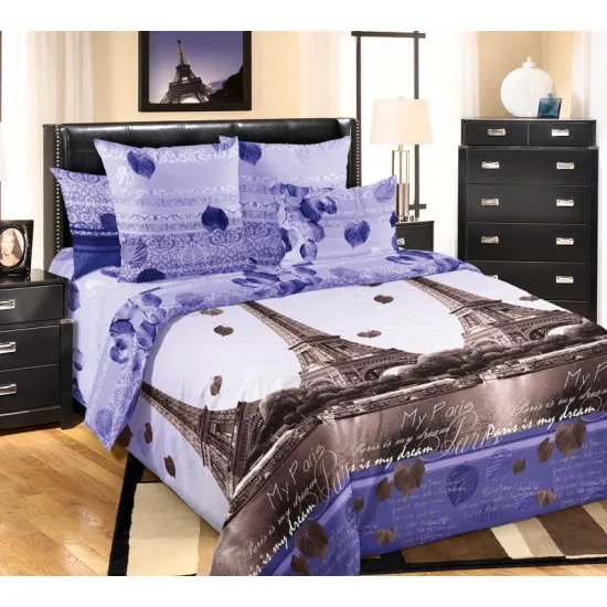 Lenjerie de pat Cottony Percale Romantica (2 persoane EURO)