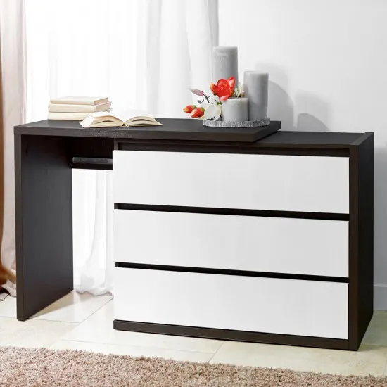 Comodă Ambianta extensibila, 98x43x78,5 cm, Sonoma Dark