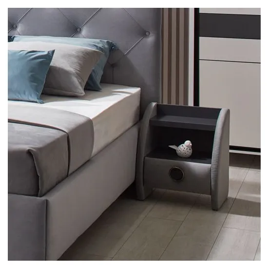 Прикроватная тумба Ambianta Cristal (45,5 см), Серый