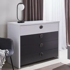 Комод Ambianta Cristal, 110,4x50,5x90 см, Серый