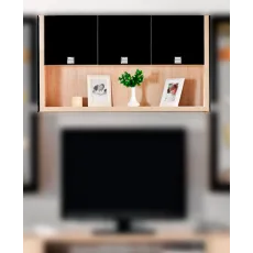 Шкаф навесной Ambianta Oscar (120 см) с полкой и дверцами, Bardolino