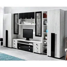 Living modular Ambianta Oscar (380 cm), Alb-Samoa