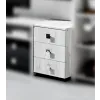 Comodă Ambianta Oscar (40 cm) cu sertare, White Samoa