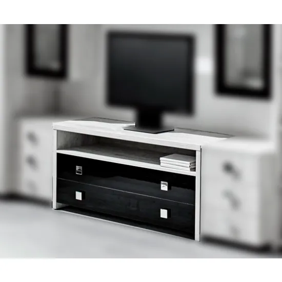 Comoda TV Ambianta Oscar (120 cm), Alb Samoa