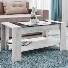 Столик журнальный Ambianta Oscar, 90x50 см, White Samoa