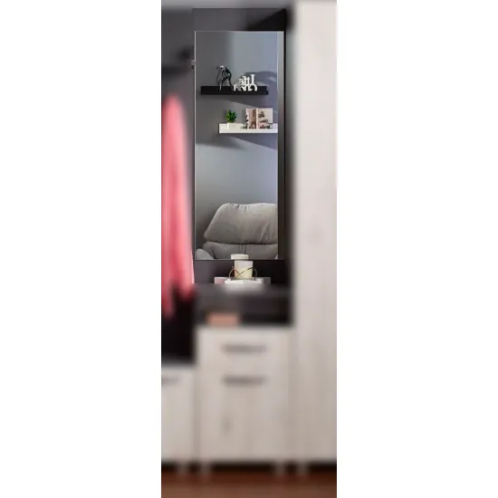 Зеркало настенное Ambianta Bruno (40 см) для прихожей, Graphite