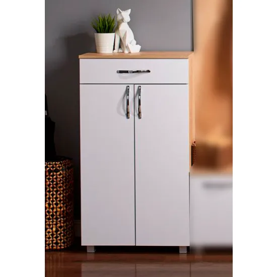 Dulap pentru incaltaminte Ambianta Bruno (60 cm) cu sertare si usa, Bardolino