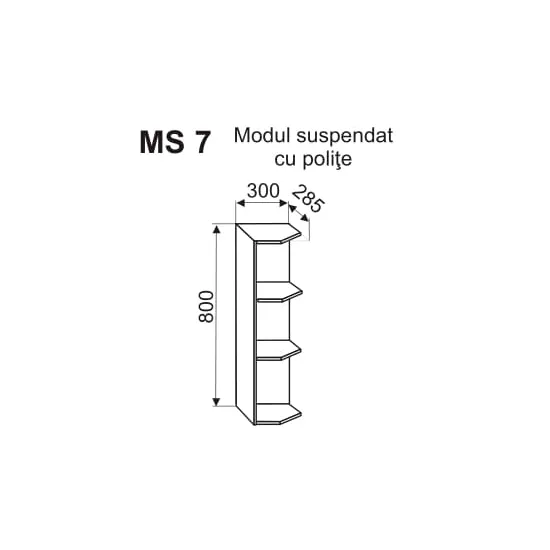 Carcasa modul superior anexa Ambianta MS7 300