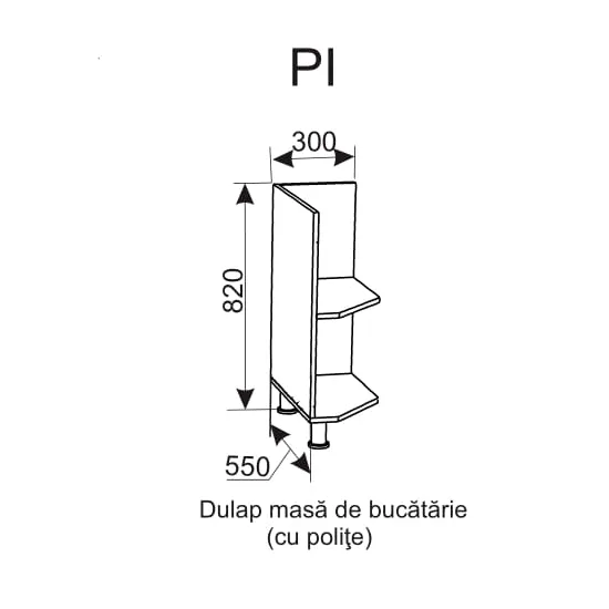 Modul inferior anexa Ambianta FRESH 300 PI