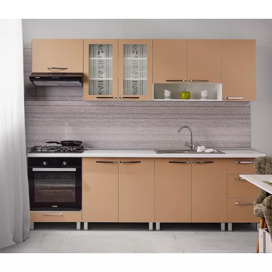 Bucatarie Ambianta Fresh 2.6 m, PAL, Cappuccino