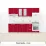 Bucatarie modulara Ambianta Fresh 2.6 m ,Bordo