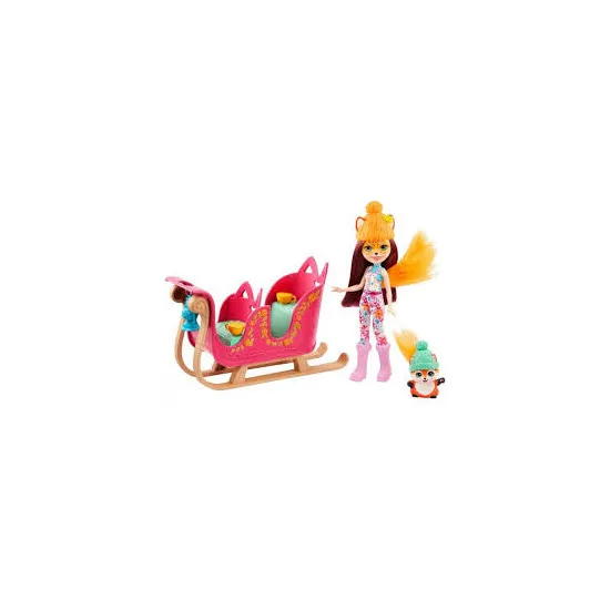 Mattel Enchantimals GJX31 Рождественские сани
