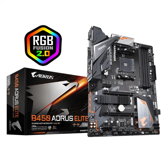 Placă de bază GIGABYTE B450 AORUS ELITE V2 1.0 ATX (AM4/AMD B450)