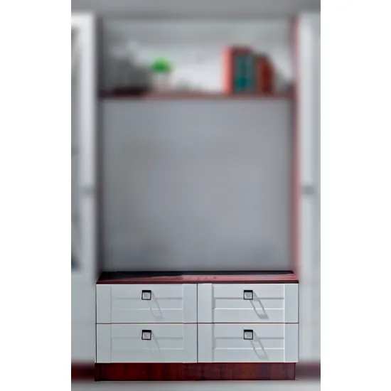 Тумба под ТВ Ambianta Eldorado (110 см), Alb