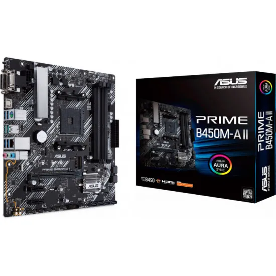 Placă de bază ASUS PRIME B450M-A II (AM4/AMD B450)