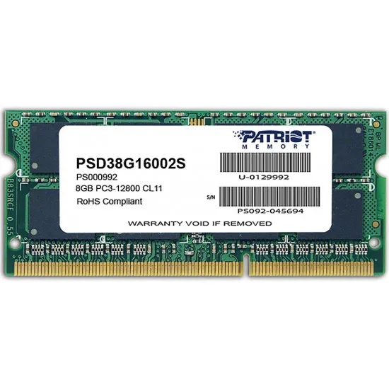 Modul de memorie 8 GB DDR3-1600 MHz Patriot Signature Line (PSD38G16002S)