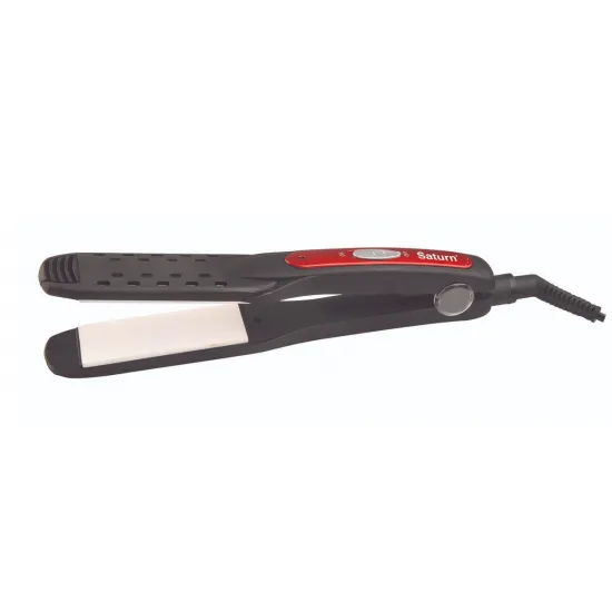 Placă de îndreptat părul Saturn ST-HC0324, Red/black