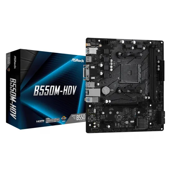 Placă de bază ASROCK B550M-HDV (AM4/AMD B550)