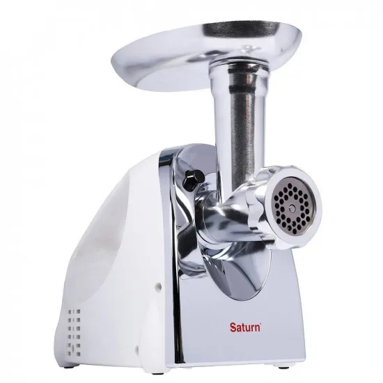 Maşină de tocat carne Saturn ST-FP7093, Silver/White